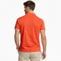 صورة قميص بولو برتقالي بنقشة عصرية (IN SIDE)