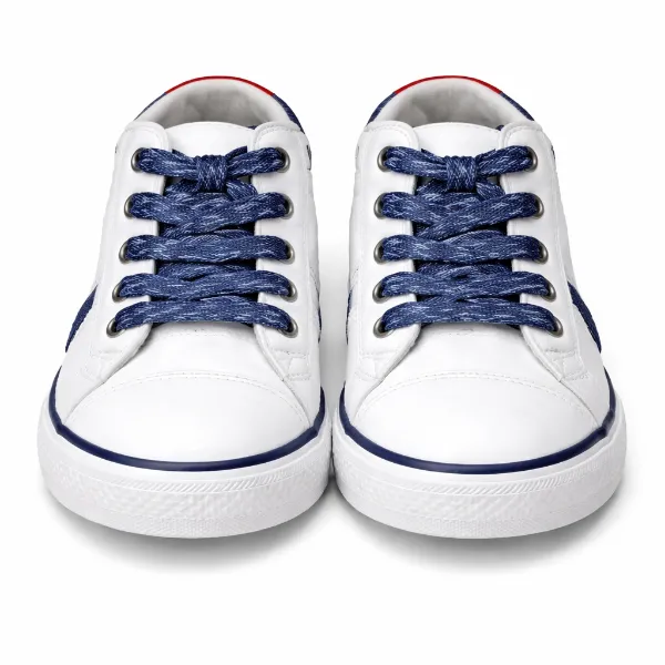 Picture of Men’s White & Navy Sneakers (inside)