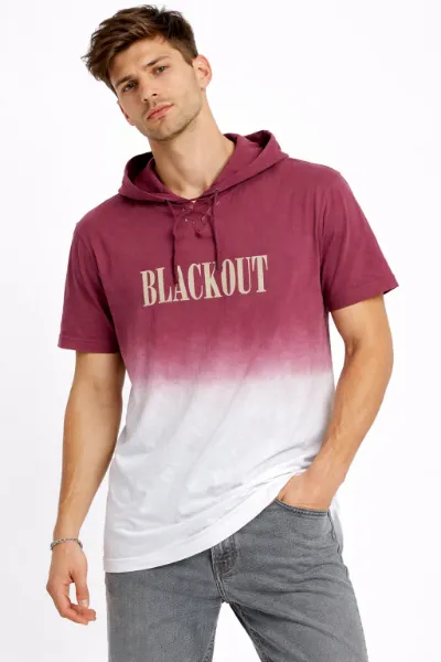 Picture of Men’s Burgundy Gradient T-Shirt (inside)