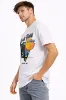 صورة تيشيرت رجالي أبيض بطبعة (inside)
