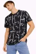 Picture of Men’s Black Bamboo Print T-Shirt (INSIDE)