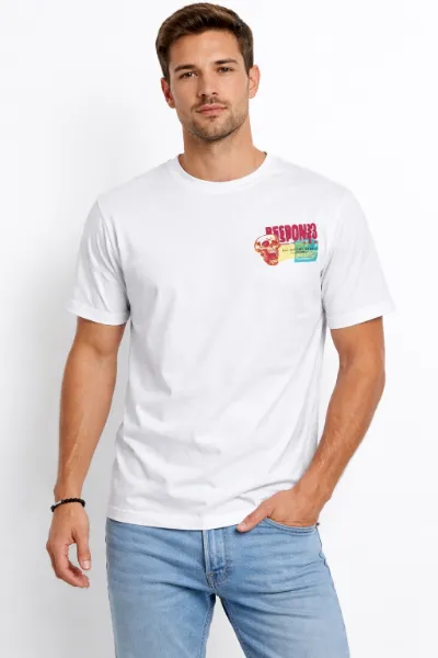 Picture of Men’s White Graphic T-Shirt (INSIDE)