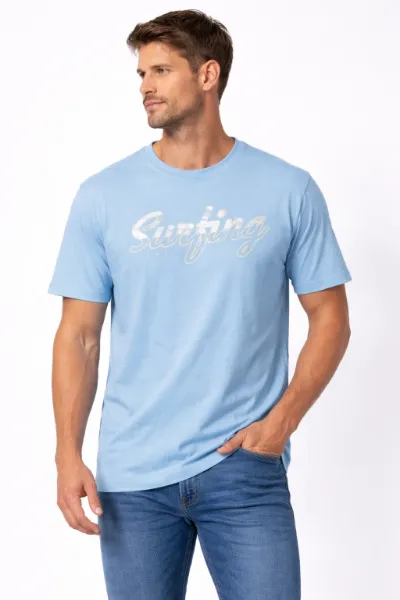 صورة تيشيرت أزرق سماوي رجالي (INSIDE)