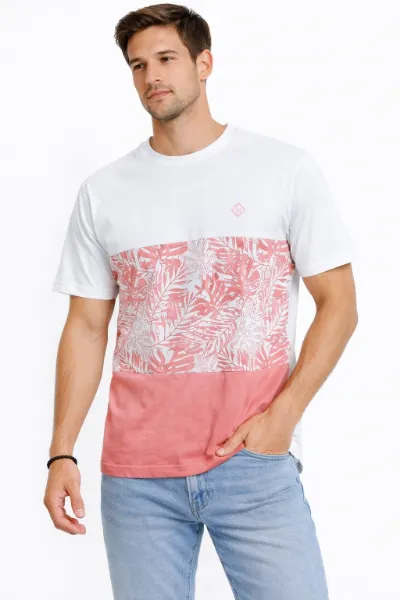 صورة تيشيرت رجالي أبيض سادة (INSIDE)