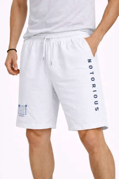صورة شورت رجالي أبيض رياضي (INSIDE)