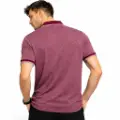 صورة تيشرت بولو عنابي بنقشة فهد عصرية(IN SIDE)