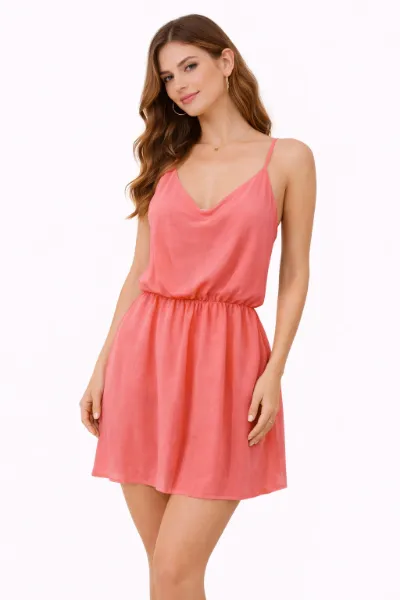 صورة فستان قصير كورال (in side)