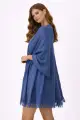 صورة شال أزرق أنيق ناعم (in side)