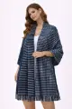 صورة شال كاجوال منقط أزرق (in side)