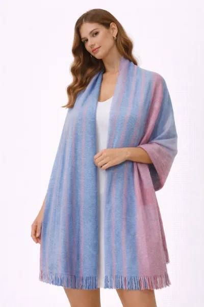 صورة شال باستيل مخطط (in side)