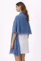 صورة شال أزرق كاجوال أنيق (in side)