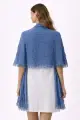 صورة شال أزرق كاجوال أنيق (in side)