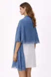 صورة شال أزرق أنيق بدرجتين (in side)
