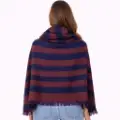 صورة شال شتوي مخطط كحلي × نبيتي (in side)