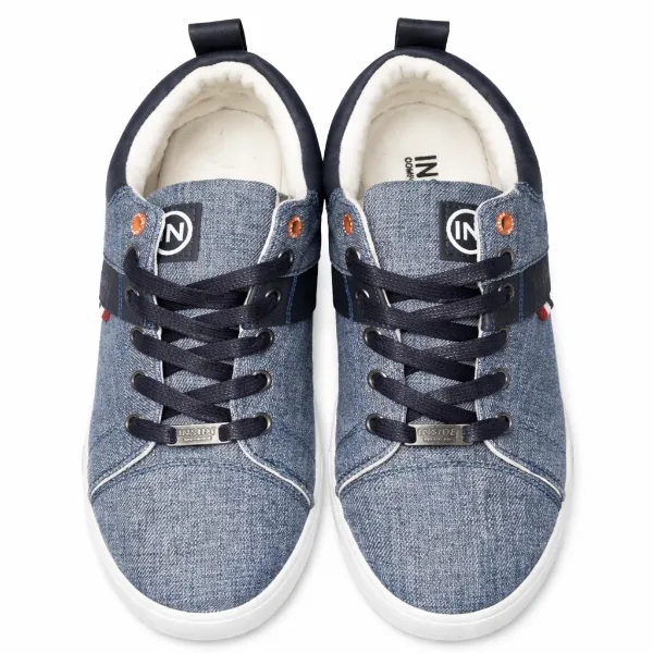 صورة حذاء كاجوال رجالي جينز (INSIDE)