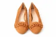 Picture of Women’s Camel Suede Flat Shoes (INSIDE)
