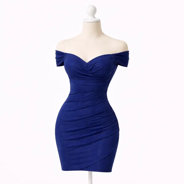 صورة فستان حريمي كحلي  (Hanita)