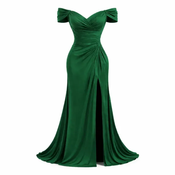 صورة فستان حريمي اخضر  (Hanita)