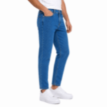 Picture of Blue Monogram Patterned Jeans(INSIDE)