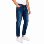 Picture of Distressed Dark Blue Jeans(INSIDE)
