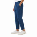 Picture of Pleated Front Denim Trousers Jeans (INSIDE)