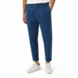 Picture of Pleated Front Denim Trousers Jeans (INSIDE)