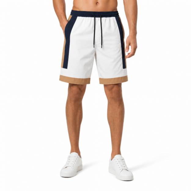 Picture of Modern Color-Block Casual Shorts(INSIDE)