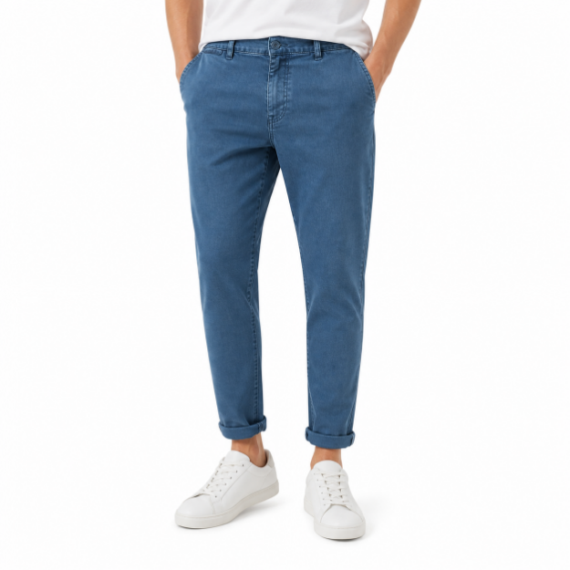 Picture of Modern Blue Chino Trousers  (INSIDE)