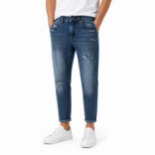 Picture of Modern Distressed Blue Jeans  (INSIDE)