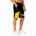Picture of Dynamic Black Yellow Shorts(INSIDE)