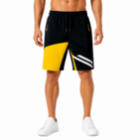 Picture of Dynamic Black Yellow Shorts(INSIDE)