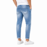 Picture of Light Blue Distressed Jeans  (INSIDE)