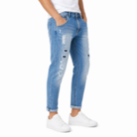 Picture of Light Blue Distressed Jeans  (INSIDE)