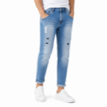 Picture of Light Blue Distressed Jeans  (INSIDE)