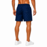 Picture of Navy Blue Palm Swim Shorts(INSIDE)