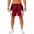 Picture of Burgundy Geometric Athletic Shorts(INSIDE)