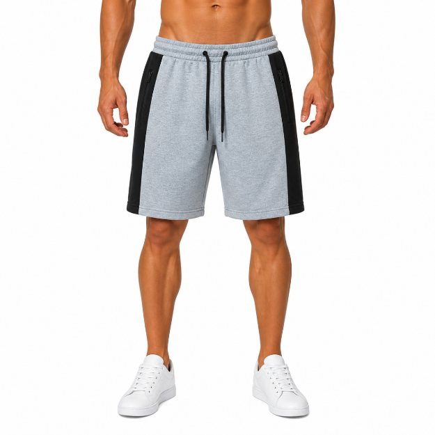 Picture of Grey Sporty Contrast Shorts(INSIDE)