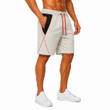 Picture of Grey Geometric Athletic Shorts(INSIDE)