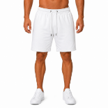 Picture of White Cotton Athletic Shorts(INSIDE)