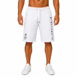 Picture of White Printed Athletic Shorts(INSIDE)