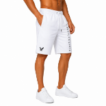 Picture of White Printed Athletic Shorts(INSIDE)