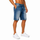 Picture of Classic Faded Blue Denim Shorts (INSIDE)