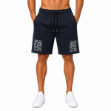 Picture of Navy Printed Athletic Shorts(INSIDE)