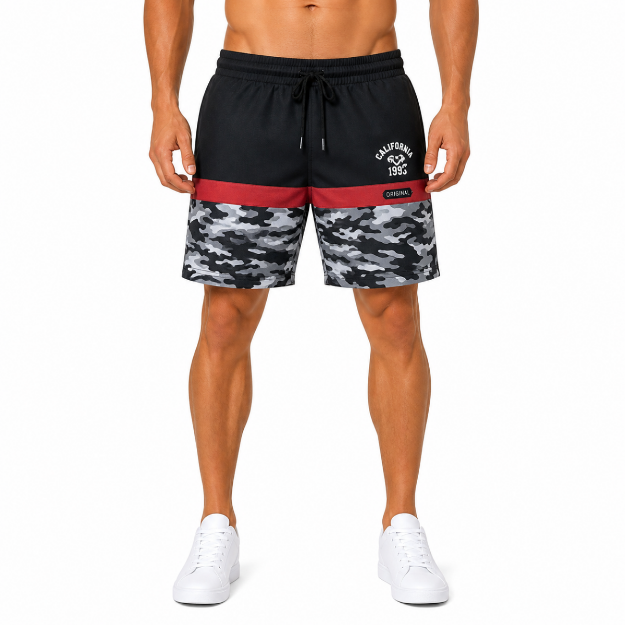 Picture of Black Camo Athletic Shorts(INSIDE)