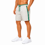 Picture of Beige Green-Accent Athletic Shorts(INSIDE)