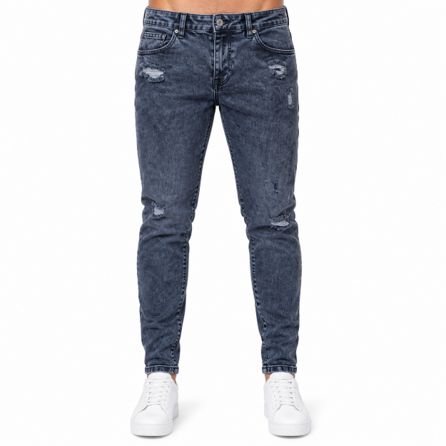 Picture of Dark Grey Distressed Jeans (INSIDE)