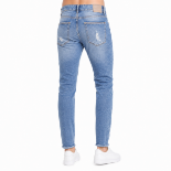 Picture of Light Wash Distressed Slim Jeans (INSIDE)