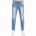 Picture of Light Wash Distressed Slim Jeans (INSIDE)