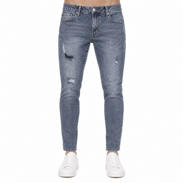 Picture of Acid Wash Distressed Jeans (INSIDE)