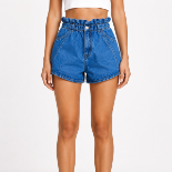 Picture of Paperbag Waist Denim Shorts(INSIDE)